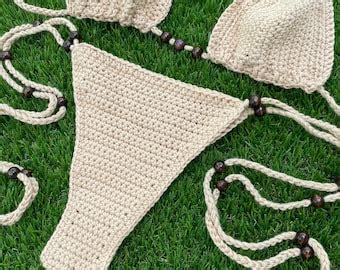 Nude String Bikini Etsy
