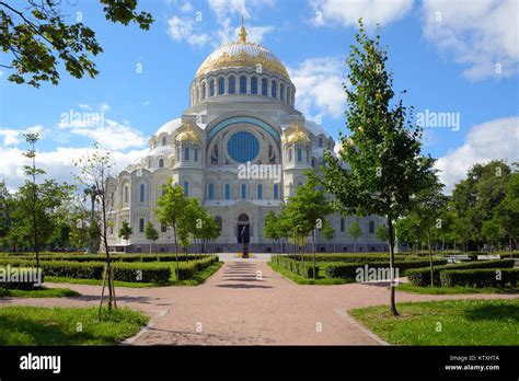 Kronstadt Russia July Largest Of The Naval Cathedral Of