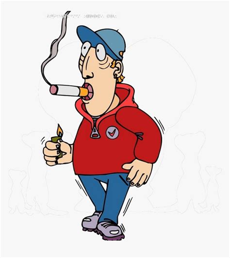 People Smoking Clip Art