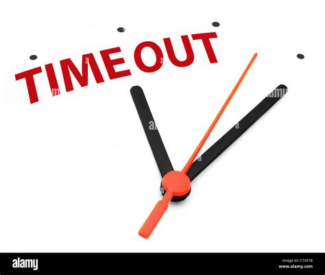 Taking Time Out Clock Concept Stock Photo Alamy