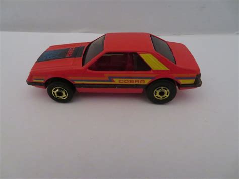Vintage Hot Wheels Ford Mustang Cobra Red Gold Wheels Super Etsy