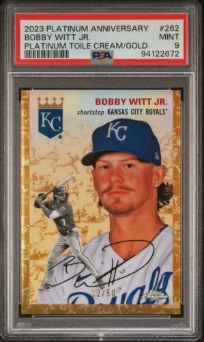 Bobby Witt Jr Topps Chrome Platinum Anniversary Platinum Toile