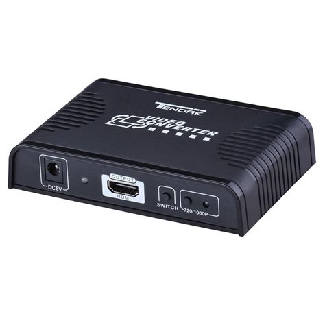 Tendak 3RCA AV CVBS Composite S Video R L Audio To HDMI Converter