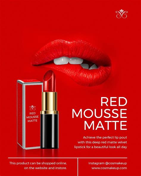 Ads Lipstick Lakme Lipstick Velvet Lipstick Makeup Poster Graphic