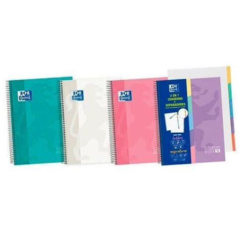 Comprar Cuaderno Oxford European Book 5 2 En 1 Microperforado Pastel