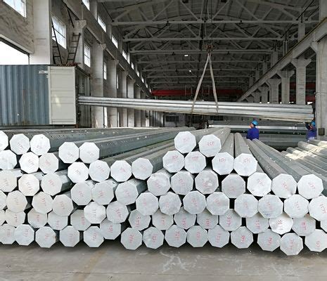 Ft Segments Octagonal Hot Dip Galvanized Electric Steel Poles Video