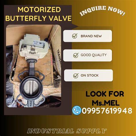 " MOTORIZED BUTTERFLY VALVE ", Commercial & Industrial, Construction ...