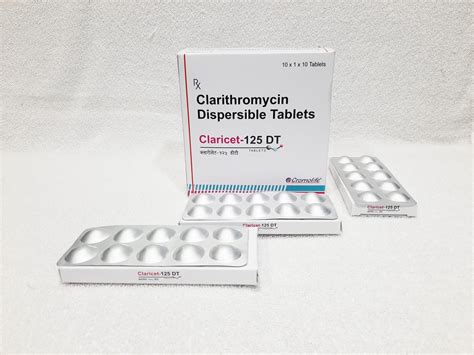 Claricet 125 Tab Clarithromycin 125mg Dispersible Tablet Orion Life