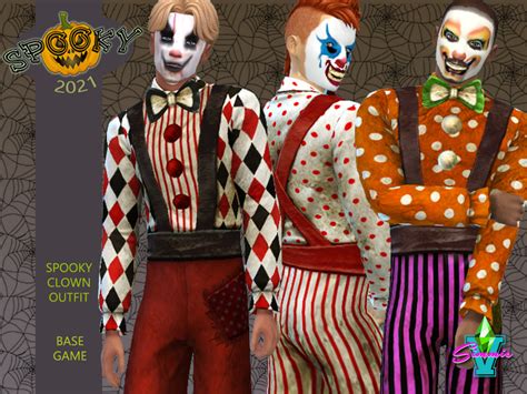 The Sims Resource - Spooky Clown Outfit