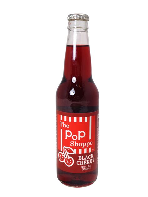 Fresh 12oz The Pop Shoppe Black Cherry Soda Soda Emporium
