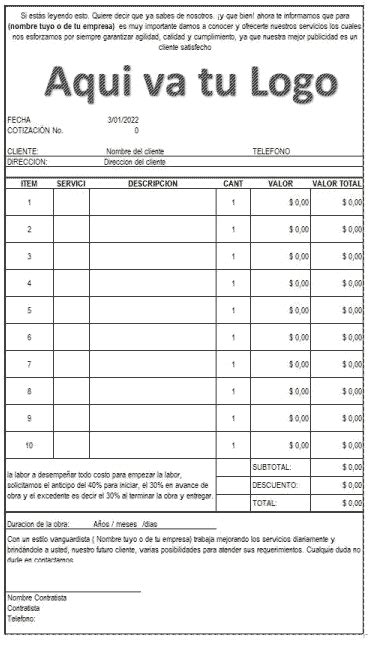 Formato De CotizaciÓn En Excel 2022 Plantilla Xls ¡gratis