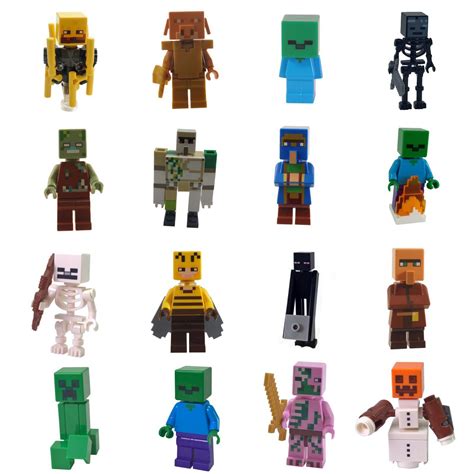 Lego Minecraft Minifigures Mobs And Npc Characters Ebay