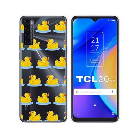 Funda Gel Transparente Para Tcl 20 Se Diseño Pato Dibujos con Ofertas