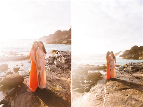 Same Sex Engagement Photography Session At Halona Blow Hole Oahu