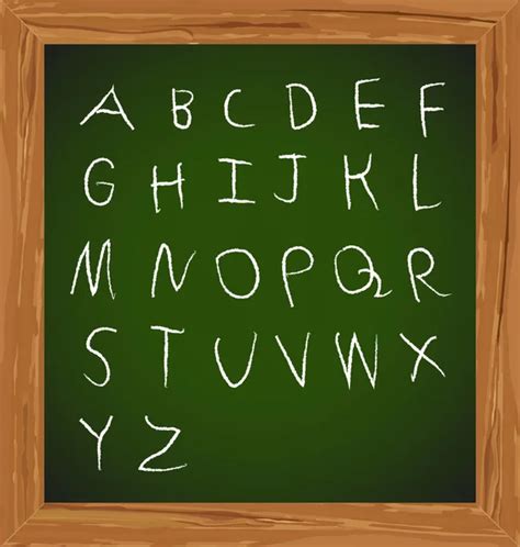 Chalk Alphabet Stock Vector Simo988 35219153