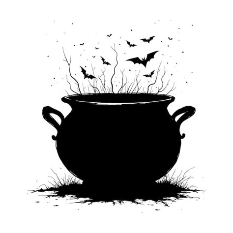 Halloween Silhouette Vector Premium Ai Generated Vector