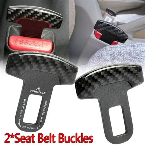 2pcs Car Seat Belt Clip Extension Plug Car Safety Seat Lock Buckle