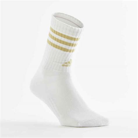 High Sports Socks Tri Pack Blackgold Stripes Decathlon