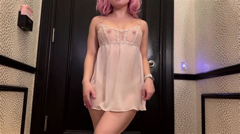 Nofacej Transparent Lingerie Try On