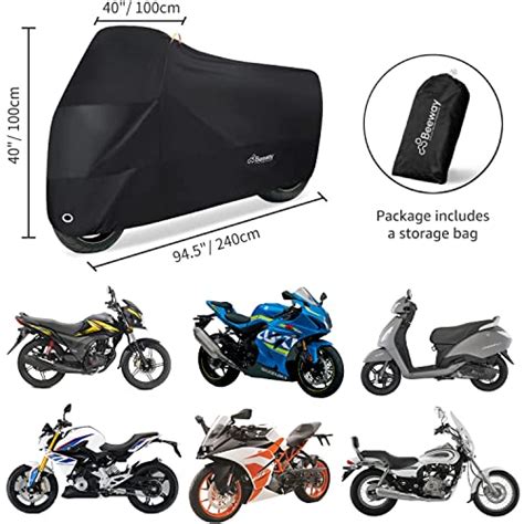 Beeway 190T Housse de protection pour moto en nylon étanche Protège