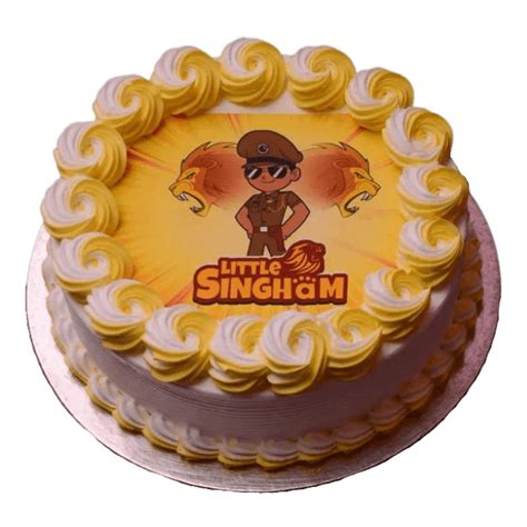 Little Singham Photo Cake