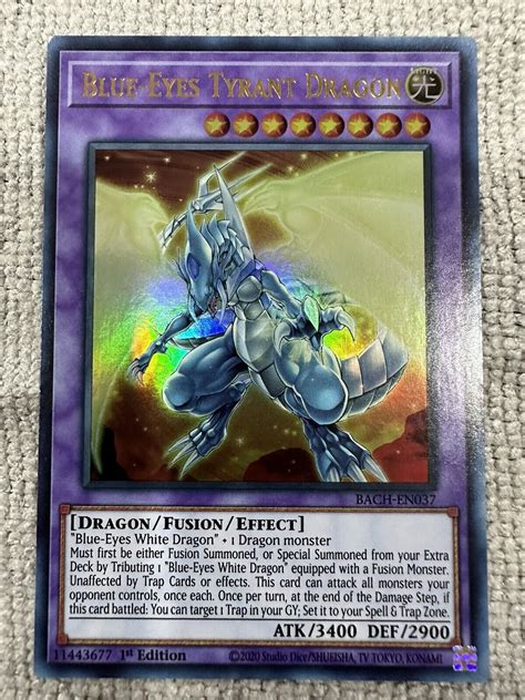 Yugioh Blue Eyes Tyrant Dragon