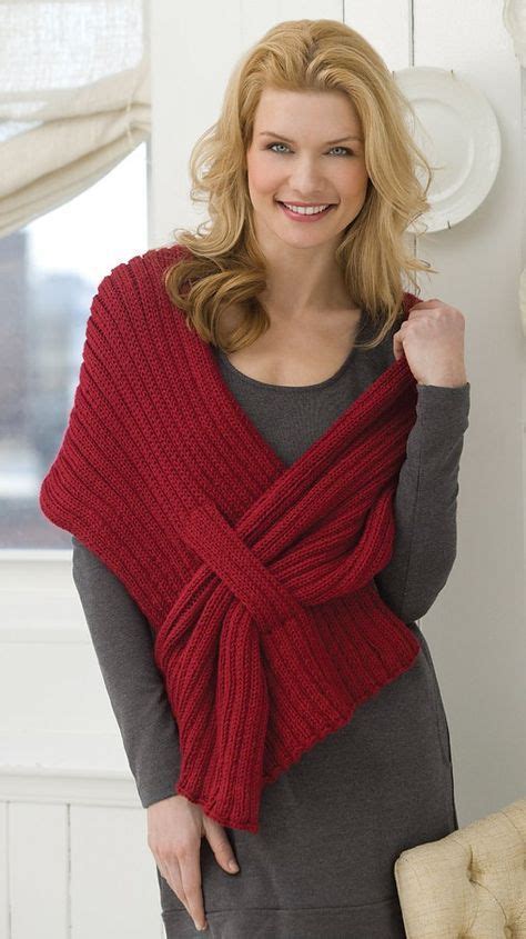 Self Fastening Scarves And Shawls Knitting Patterns Crochet Shawl