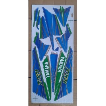 Jual STIKER STRIPING LES BODY MOTOR YAMAHA RXZ RX Z BIRU HIJAU Shopee