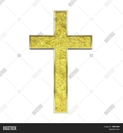 Gold Christian Cross Image And Photo Free Trial Bigstock