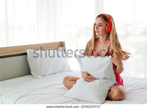 Caucasian Woman Beautiful Blonde Hair Hot Stock Photo Shutterstock