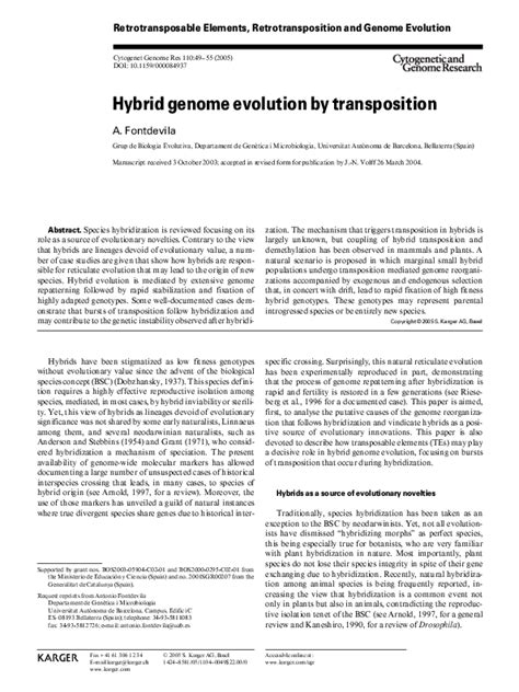 (PDF) Retrotransposable Elements , Retrotransposition and Genome ...