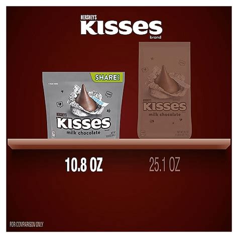 Hersheys Kisses Milk Chocolate Candy Share Pack 108 Oz Fairway