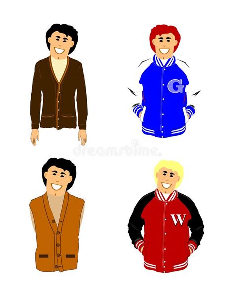 Boys In School Clothes Stock Vector Illustration Of Letter 38403420