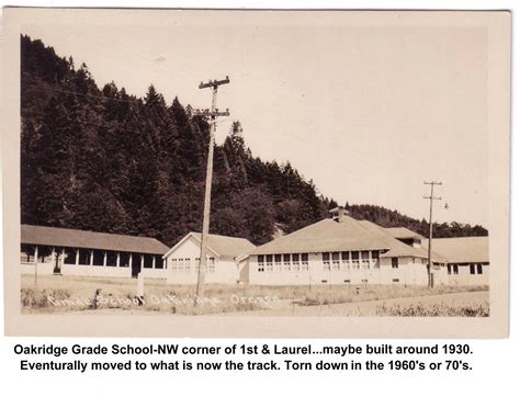 Oakridge Elementary School Oakridge Oregon Grade School School Days