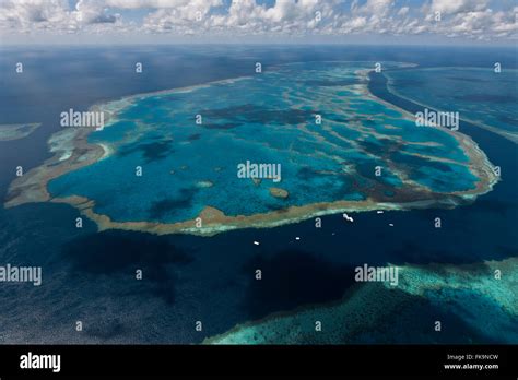 Aerial View Of Hardy Reef Home To The Heart Reef In The Great Barrier