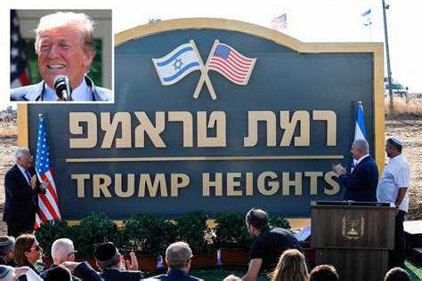 Israeli Pm Netanyahu Unveils New ‘trump Heights Settlement In Occupied Golan Heights Named