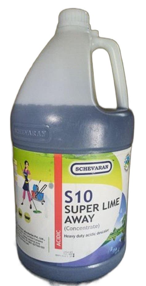 Liquid Schevaran S Super Lime Away Acid Descaling Chemical Packaging