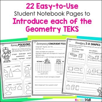 Rd Grade D And D Shapes Geometry Teks A B E By Marvel Math