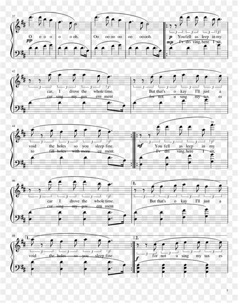 Tear In My Heart Sheet Music Composed By Arrangement Sheet Music Hd Png Download 850x1100