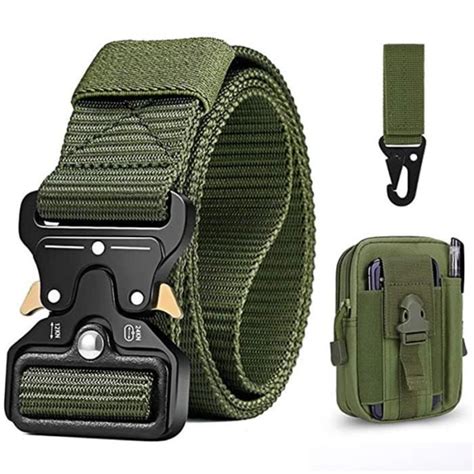 Ceinture Tactique Homme en Nylon Ceinture Militaire Avec Boucle à