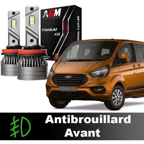 Kit Feux Antibrouillard Avant Led Ford Transit Custom De