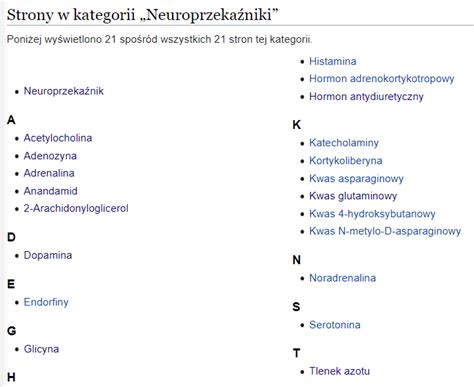 Biologia nauka o życiu Układ nerwowy Neuroprzekaźniki cz 1