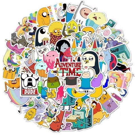 Pcs Adventure Time Sticker Pack Finn And Jake Stickers Cartoon