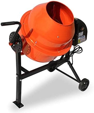 Amazon BILT HARD Cement Mixer 4 Cu Ft Portable Electric Poly Drum