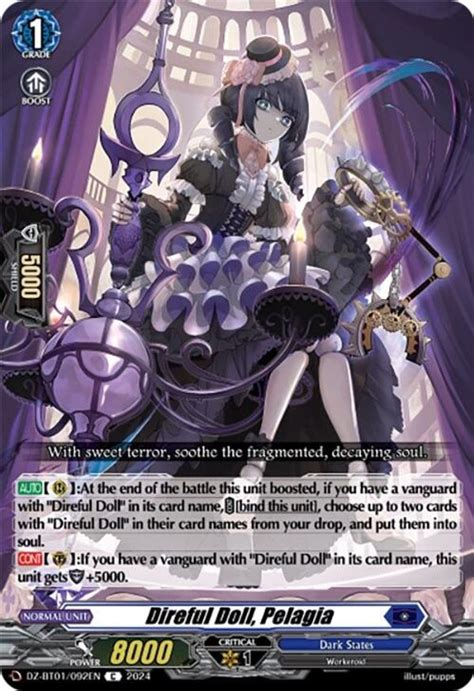 Direful Doll Pelagia Fated Clash Cardfight Vanguard