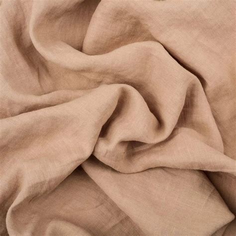 Pastel Pink Nude Linen Fabric By The Metre Wild Linens En 2024