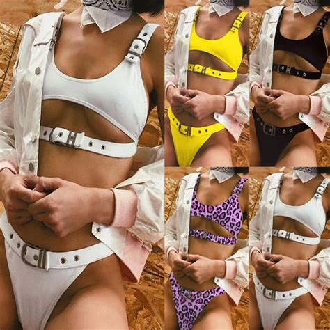 Bikini Mujeres Traje De Ba O Biquini Sexy Bikini Set Se Oras Metal