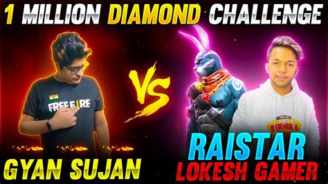 Raistar Lokesh Gamer Vs GyanSujan Clash Squad Battle 1 Million