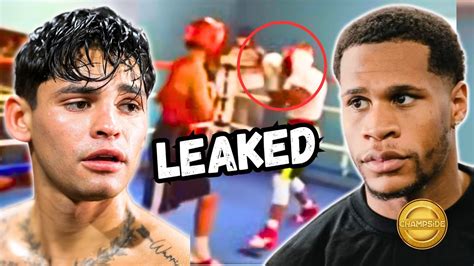 LEAKED FOOTAGE RYAN GARCIA VS DEVIN HANEY SPARRING ITS NOT WHAT YOU