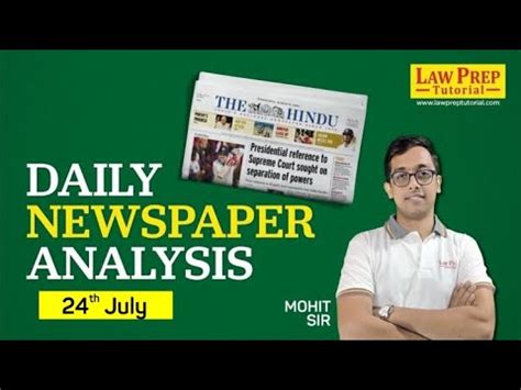 Daily Hindu For Clat Th July The Hindu By Mohit Sir Daily Hindu